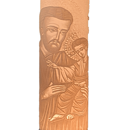 Detalle lámpara en alto relieve 3D San José