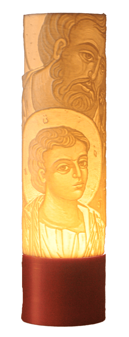  lámpara LED impresa en 3d del ícono de la Sagrada Familia