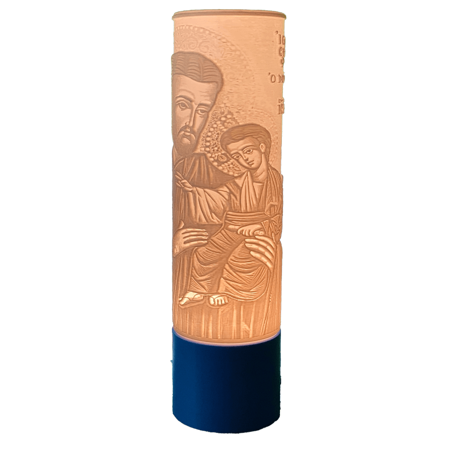 Detalle de Jesus, lámpara LED 3D