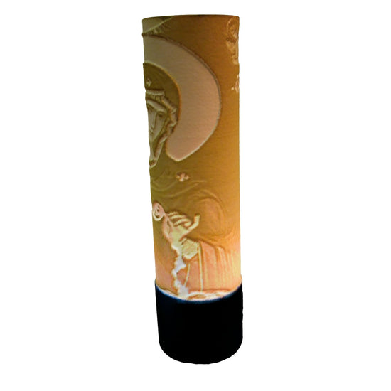 Vista 3d Lámpara Virgen Desatanudos.